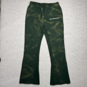 RETROVERT Flare Sweatpants Green Pants Men's Size Medium